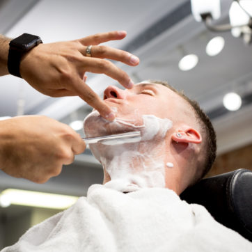 hot towel shave