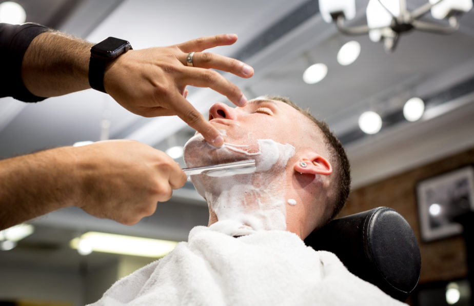 hot towel shave